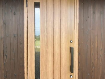 玄関戸取替（引戸→開き戸）